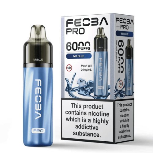 Feoba Pro 6000 Disposable Device 20MG - Pack of 5 - Eliquid Base - Lemon Lime